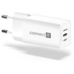 CONNECT IT Fast PD Charge nabjec adaptr 1USB-C, 18W PD, BL