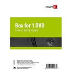 COVER IT box: 1 DVD 14mm �ern� A-kvalita 10pck/BAL