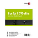 COVER IT box:1 DVD 7mm ULTRAslim �ern� A-kvalita 10pck/BAL !!