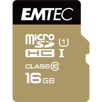 EMTEC microSDHC 16GB Gold Plus Class 10 + SD adaptr
