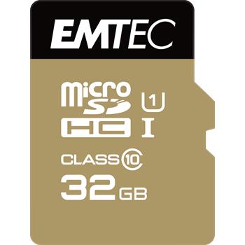 EMTEC microSDHC 32GB Gold Plus Class 10 + SD adaptr