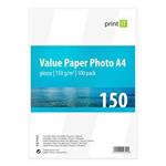 PRINT IT Value Paper Photo A4 150 g/m2 Glossy 100pck/BAL