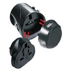 SKROSS World Travel Adapter with USB-Charger - 2-p�l., pro 150 zem� sv�ta