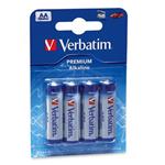 VERBATIM baterie AA 1,5V Alkalick� blister 4pck/BAL