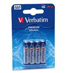 VERBATIM baterie AAA 1,5V Alkalick� blister 4pck/BAL
