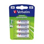 VERBATIM baterie nab�jec� AA 2500mAh 4pck/BAL