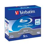 VERBATIM BD-R BLU-RAY 25GB box 5pck/BAL