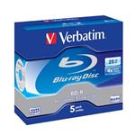 VERBATIM BD-R SL 25GB 4x box 5pck/BAL