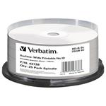 VERBATIM BD-R SL 25GB 6x WIDE PRINTABLE spindle 25pck/BAL