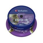 VERBATIM DVD+R 4,7GB 16x LightScribe spindl 25pck/BAL