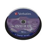 VERBATIM DVD+R 8,5GB 8x Double Layer spindl 10pck/BAL