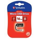 VERBATIM flashdisk 16GB USB 2.0 Store n Go MICRO Black