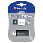 VERBATIM flashdisk 2GB USB 2.0 Store n Go Pinstripe Black