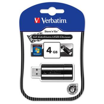 VERBATIM flashdisk 4GB USB 2.0 Store n Go GT Edition Black
