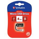 VERBATIM flashdisk 4GB USB 2.0 Store n Go MICRO Black