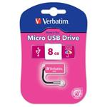 VERBATIM flashdisk 8GB USB 2.0 Store n Go MICRO Hot Pink