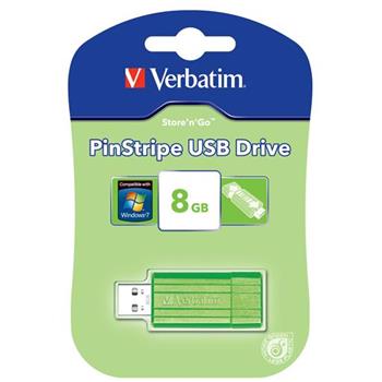 VERBATIM flashdisk 8GB USB 2.0 Store n Go Pinstripe Eucalyptus Green
