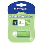 VERBATIM flashdisk 8GB USB 2.0 Store n Go Pinstripe Eucalyptus Green