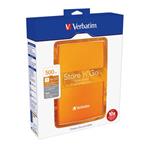 VERBATIM Hard Drive 2,5" 500GB USB 3.0 Volcanic Orange Box