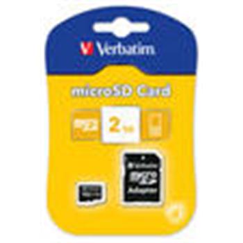 VERBATIM micro SDHC 2GB Class 4 P-BLIST + adaptér