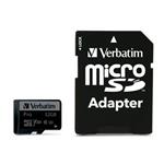 VERBATIM Pro microSDHC 32GB UHS-I V30 U3 + SD adaptr