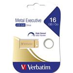 VERBATIM Store 'n' Go Metal Executive 16GB USB 3.0 zlat
