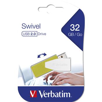 VERBATIM Store 'n' Go Swivel 32GB USB 2.0 eukalyptov zelen