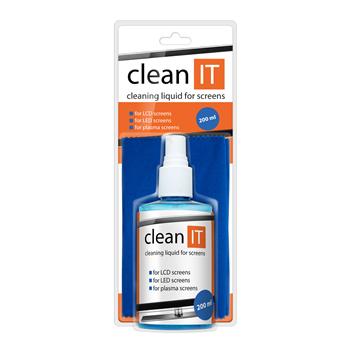 CLEAN IT �ist�c� roztok na obrazovky s velkou ut�rkou, 200ml