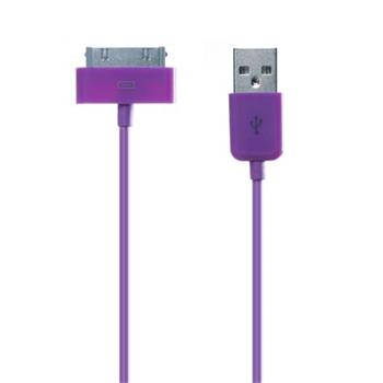 CONNECT IT 30pin - USB kabel Apple: iPhone, iPad, iPod, fialov