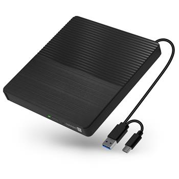 CONNECT IT 3v1 SlimDrive Extern CD/DVD mechanika USB-C/A