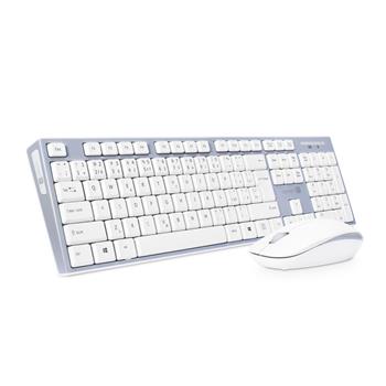 CONNECT IT Combo bezdrátová šedá klávesnice + myš, (+1x AAA +1x AA baterie zdarma), CZ + SK layout