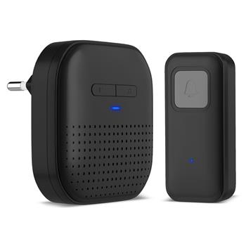 CONNECT IT DOORBELL bezdrátový zvonek do zásuvky ČERNÝ