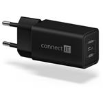 CONNECT IT Fast PD Charge nabjec adaptr 1USB-C, 18W PD, ERN