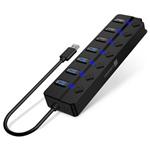 CONNECT IT Mighty Switch 2 USB-A hub, (4xUSB-A 3.0, 3xUSB-A 2.0), extern, ERN