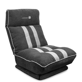 CONNECT IT Monza herní sedák ŠEDÝ