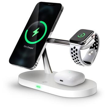 CONNECT IT MultiCharge 5 v 1 MagSafe Wireless Fast Charge bezdrtov nabjeka, BL