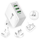 CONNECT IT Nomad2 WorldTravel nabjec adaptr 3xUSB-A, 24W, BL