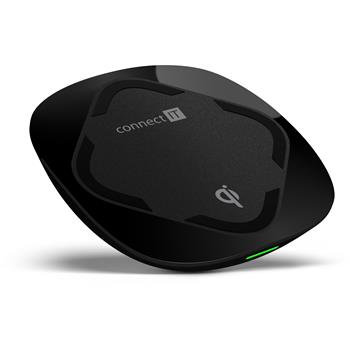 CONNECT IT Qi CERTIFIED Wireless Fast Charge bezdrátová nabíječka, 10 W, černá