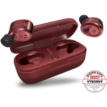 CONNECT IT True Wireless HYPER-BASS Ed. II Bluetooth sluch�tka do u�� s mikrofonem, �ERVEN�