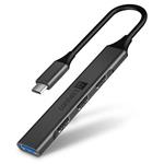 CONNECT IT USB-C hub, (1xUSB-A 3.0, 3xUSB-A 2.0), extern, ANTRACITOV