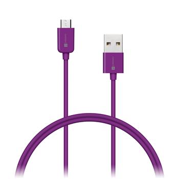 CONNECT IT Wirez COLORZ kabel micro USB - USB, 1m, fialový