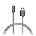 CONNECT IT Wirez Premium Metallic micro USB - USB, silver gray, 1m