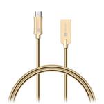 CONNECT IT Wirez Steel Knight Micro USB - USB, metallic gold, 1 m