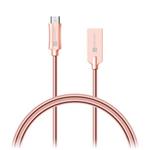 CONNECT IT Wirez Steel Knight Micro USB - USB, metallic rose-gold, 1 m