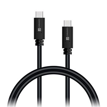 CONNECT IT Wirez USB-C (Type C) <-> USB-C (Type C), USB-C 2.0, ern, 0,5 m