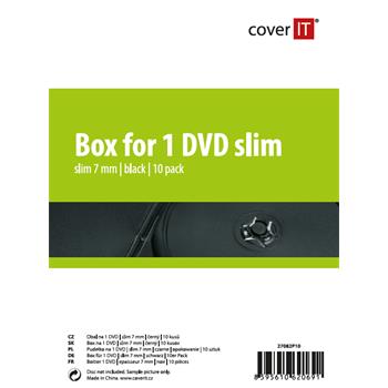 COVER IT 1 DVD 7mm slim černý 10ks/bal