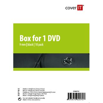 COVER IT 1 DVD 9mm slim černý 10ks/bal
