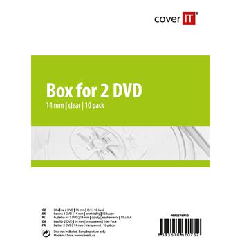 COVER IT 2 DVD 14mm super čirý 10ks/bal