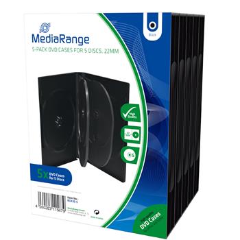 MEDIARANGE 5 DVD 22mm ern - 5ks/bal