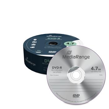 MEDIARANGE DVD-R 4,7GB 16x spindl 25ks